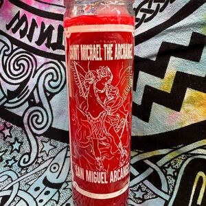 Red Saint Michael Candle